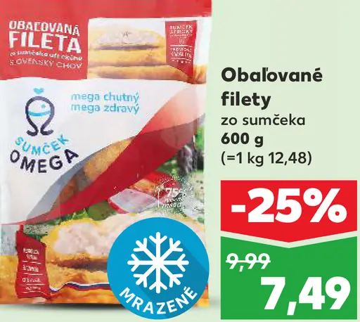 Omega Obaľovaná fileta zo sumčeka