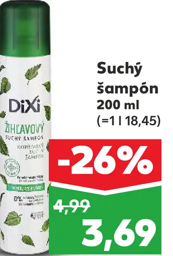 Dixi Suchý šampón