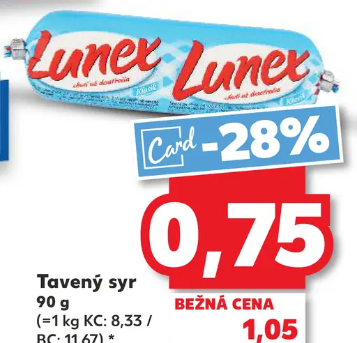 Lunex Klasik tavený syr