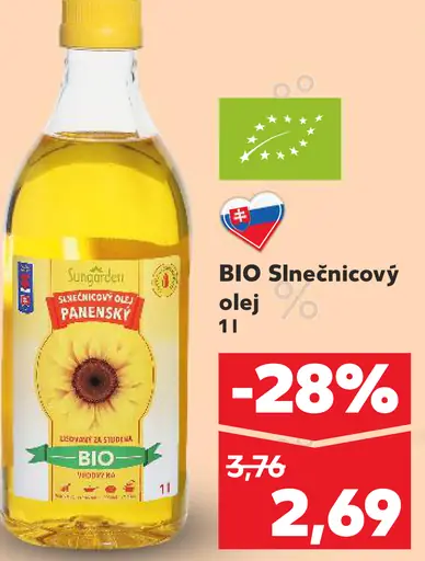 Bio Slnečnicový olej