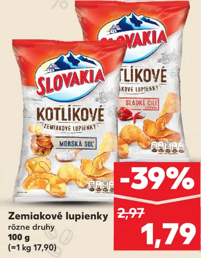 Zemiakové lupienky Slovakia Kotlíkové