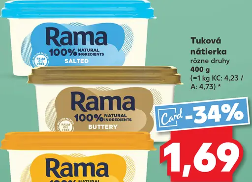 Rama 100% Natural Ingredients Salted