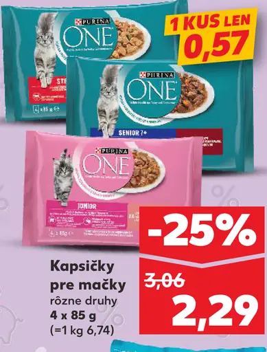 Purina One kapsičky pre mačky