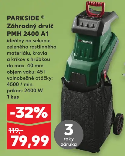 Parkside Záhradný drvič PMH 2400 A1