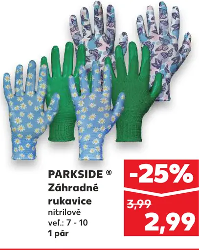 Parkside Záhradné rukavice