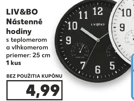LIV&BO Nástenné hodiny