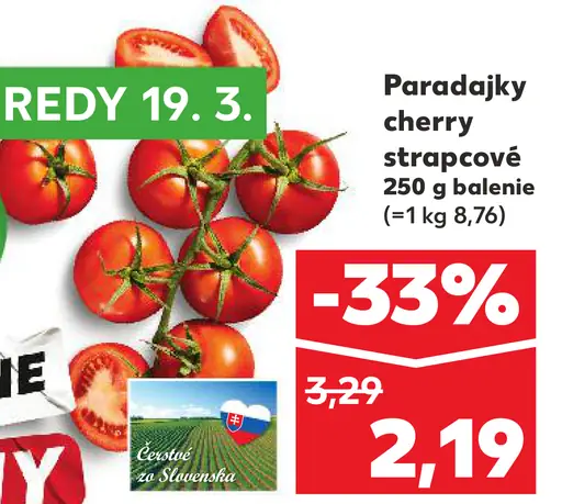 Paradajky cherry strapcové