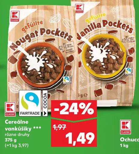 K-Classic Nougat Pockets a Vanilia Pockets