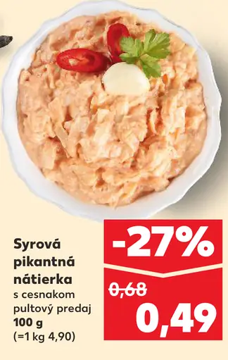 Syrová pikantná nátierka