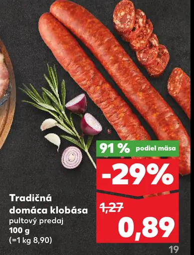 Tradičná domáca klobása