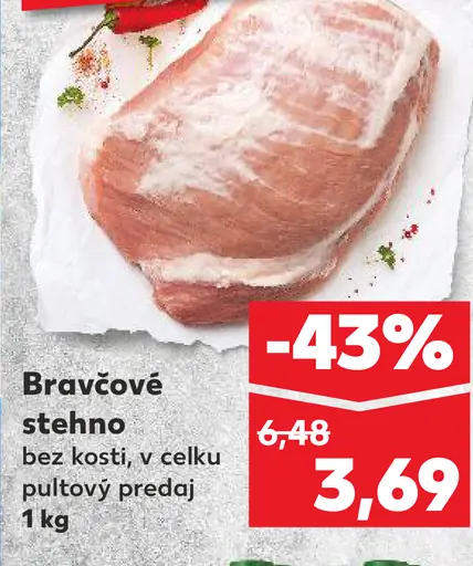 Bravčové mäso na guláš
