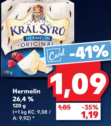Kráľ sýru hermelín