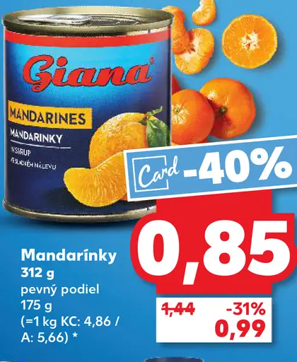 Ryba Košice Mandarínky