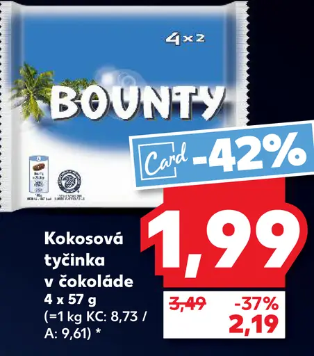 Bounty kokosová tyčinka