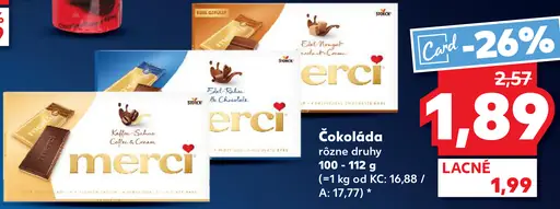 Merci čokoláda