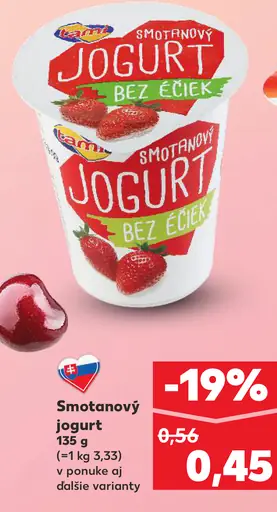 Bán Smotanový jogurt