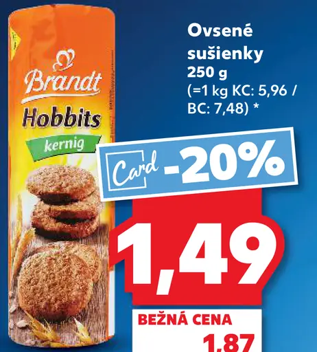 Brandt Hobbits Ovsenné sušienky