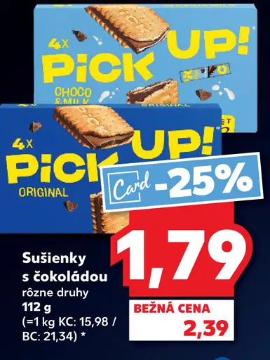 Pick Up Sušienky s čokoládou