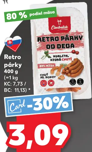 Retro párky Odoba