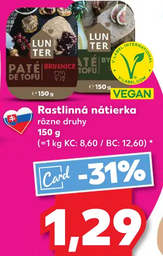 Lunter Sojakrém rastlinná nátierka