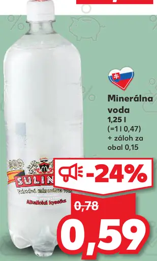 SuliMineral Minerálna voda