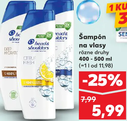 Head & Shoulders šampón na vlasy