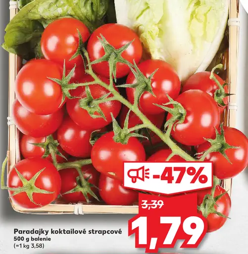 Paradajky koktailové strapcové
