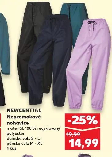Newcential Nepremokavé nohavice