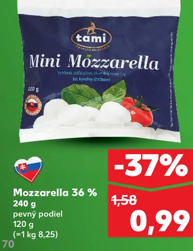 Tami Mozzarella 36%