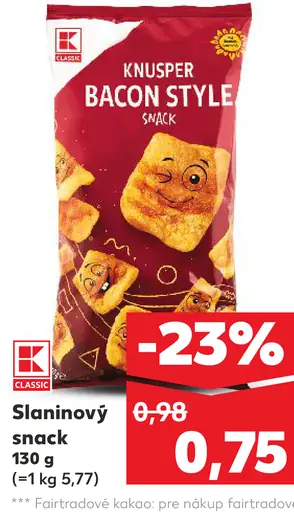 K-Classic slaninový snack