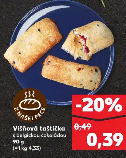 Višňová taštička s belgickou čokoládou