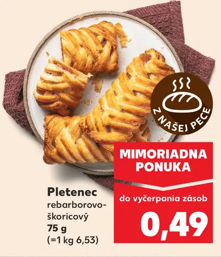 Pletenec rebarborovo-škoricový