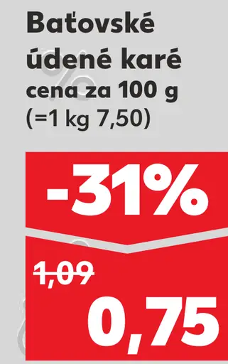 Baťovské údené karé