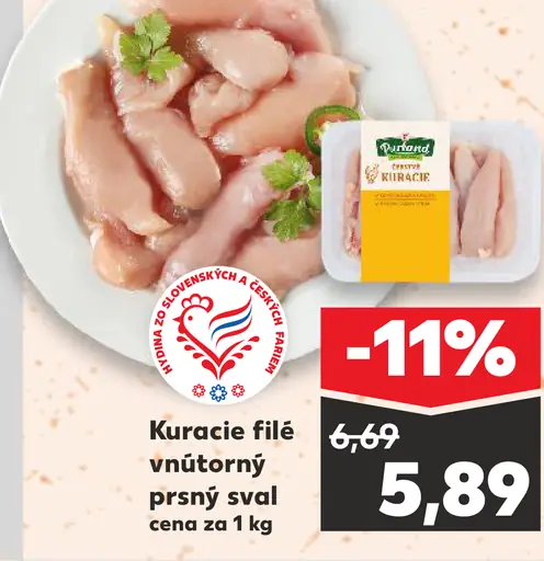Kuracie filé vnútorný prsný sval