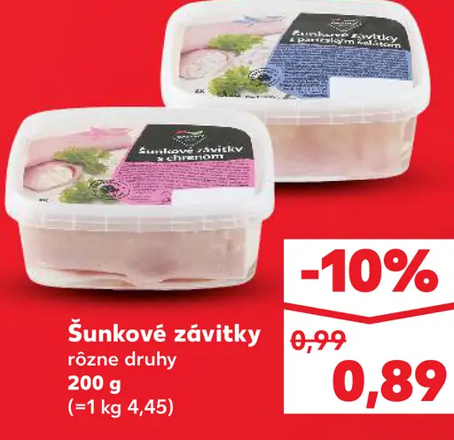 Rôzne značky Šunkové závitky