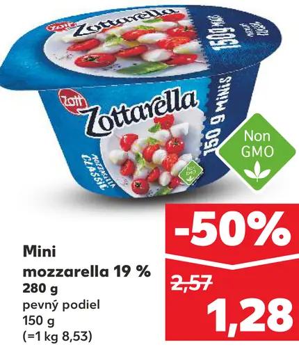 Zottarella Mini mozzarella 19 %
