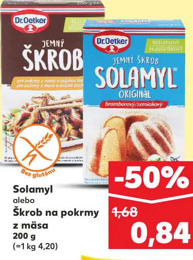 Solamyl alebo Škrob na pokrmy z mäsa