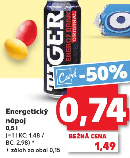 Tiger Energetický nápoj Original plechovka