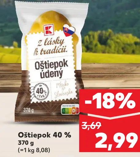 Tesco "Z lásky k tradícii" Ostiepok údený 40% (uzený)
