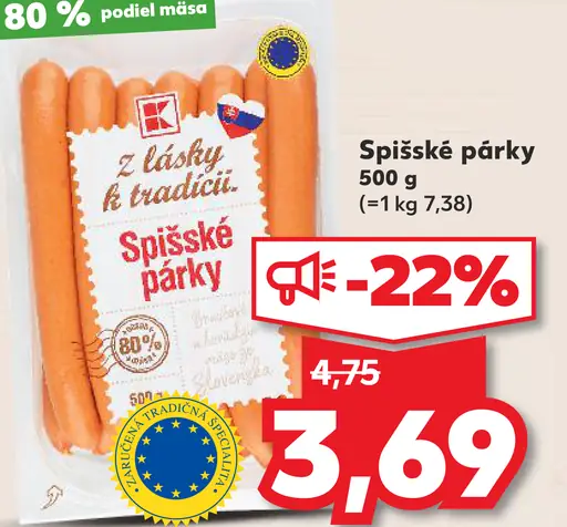 K-Classic Spišské párky