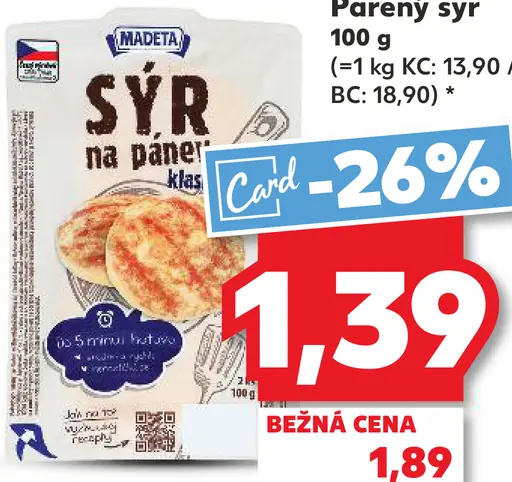 Madeta Parený syr