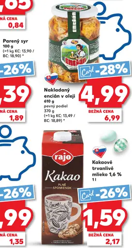 Rajo Kakaové trvanlivé mlieko