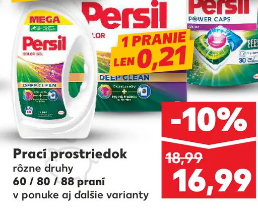 Persil prací prostriedok rôzne druhy
