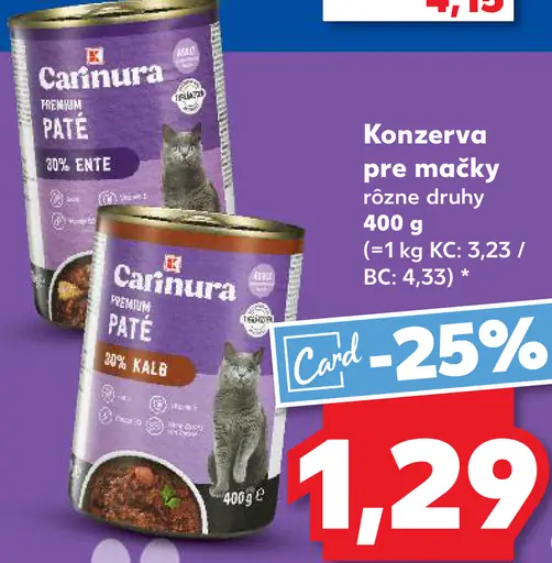 Carinura Konzerva pre mačky