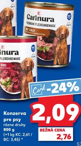 Carinura Konzerva pre psy