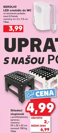 BEROLO LED svetlo do WC