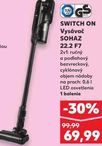 Switch ON Vysávač SOHAZ 22.2 F7