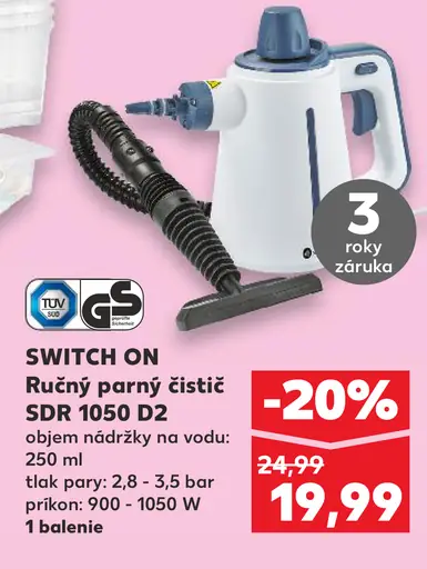 Switch ON Ručný parný čistič SDR 1050 D2