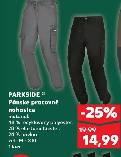 Parkside Pracovné nohavice