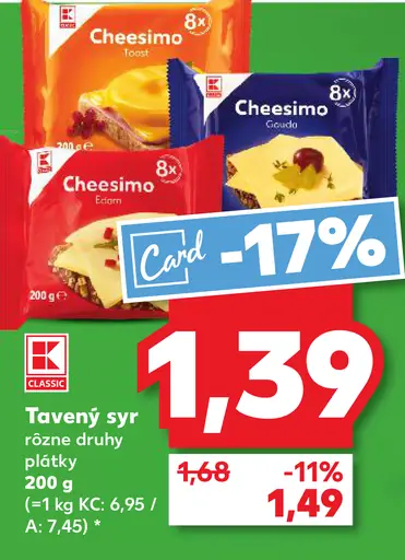 Cheesimo Tavený syr